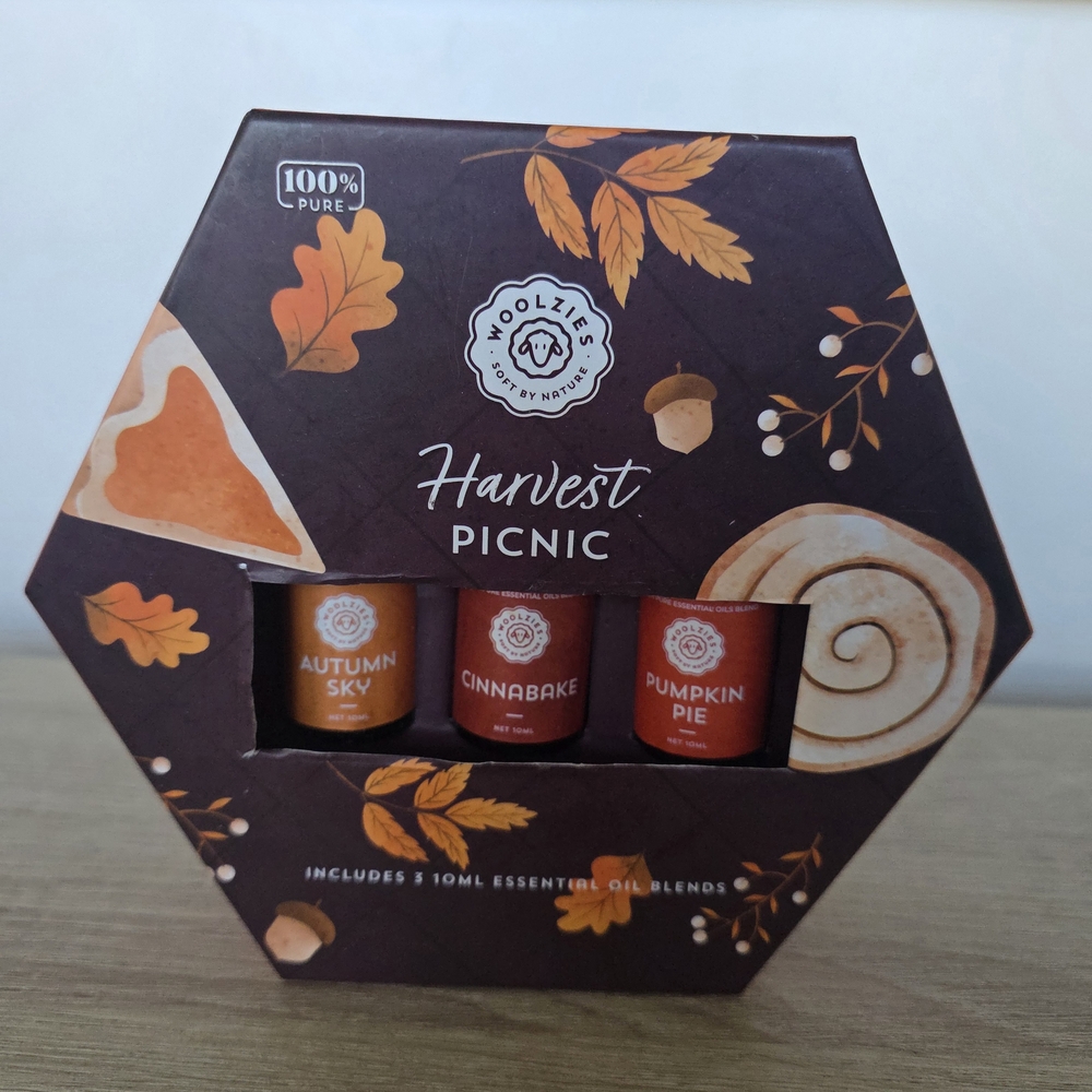 Woolzies Essential Oil Set of 3 Harvest Picnic  10ml Each